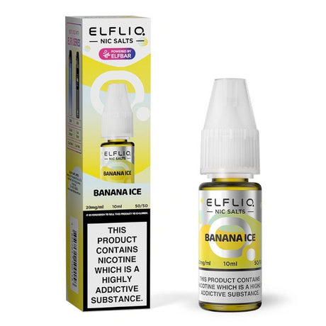 Banana Ice Elf Bar Elfliq Nic Salt E - Liquid - Vaping Retail