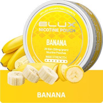 Banana Nicotine Pouches By Elux - Vaping Retail