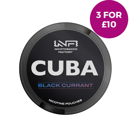 Black Currant Nicotine Pouches by Cuba Black - Vaping Retail