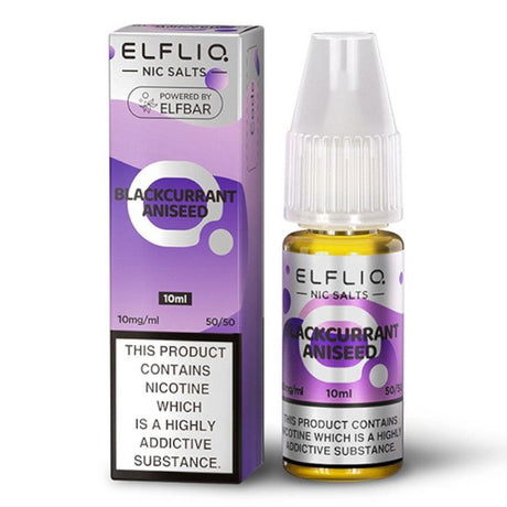 Blackcurrant Aniseed Elf Bar Elfliq Nic Salt E - Liquid - Vaping Retail