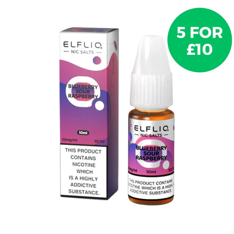 Blueberry Sour Raspberry Elf Bar Elfliq Nic Salt E - Liquid - Vaping Retail