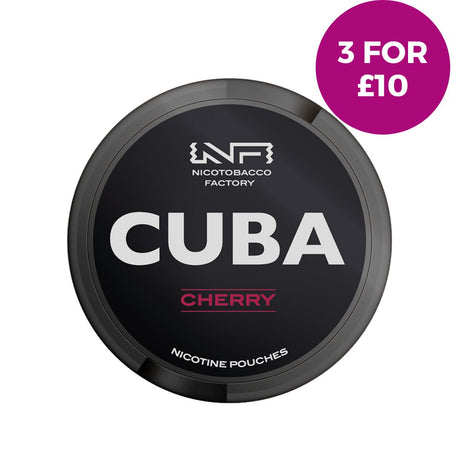 Cherry Nicotine Pouches by Cuba Black - Vaping Retail