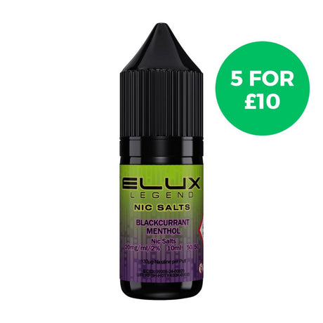 Elux Legend Nic salt Blackcurrant Menthol - Vaping Retail