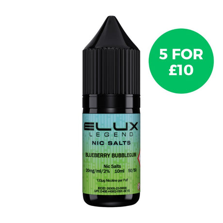 ELUX Legend Nic Salt Blueberry Bubblegum - Vaping Retail