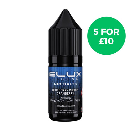 ELUX Legend Nic Salt Blueberry Cherry Cranberry - Vaping Retail