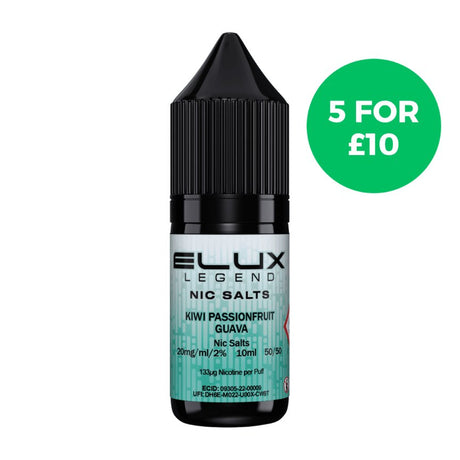 ELUX Legend Nic Salt Kiwi Passionfruit Guava - Vaping Retail