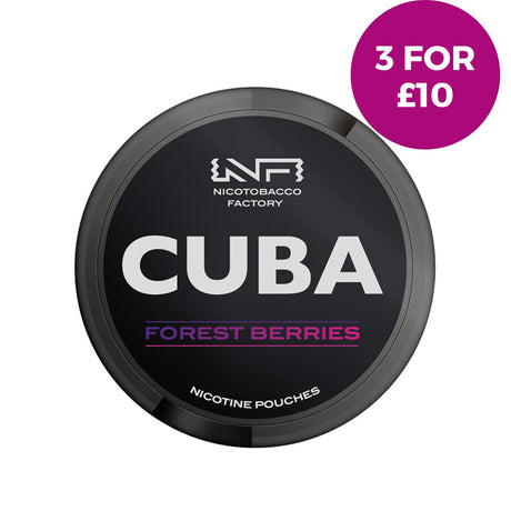 Forest Berries Nicotine Pouches by Cuba Black - Vaping Retail