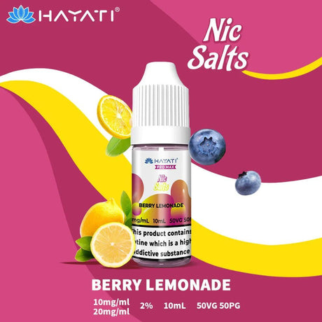 HAYATI Pro Max Nic Salt Berry Lemonade - Vaping Retail